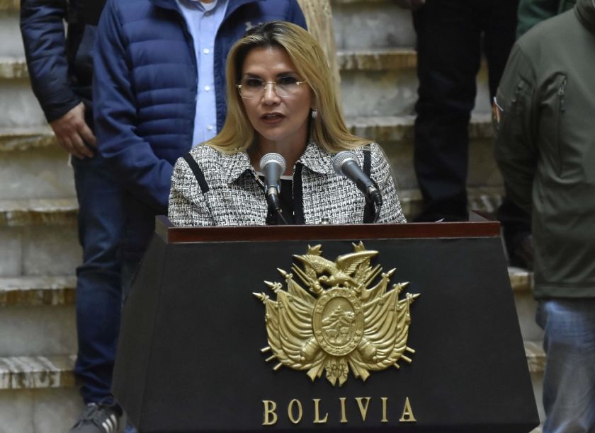 Expresidenta  Jeanine Áñez: el «fin de la tiranía» en Venezuela va por un «camino imparable»