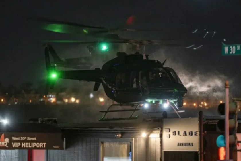 Maduro llega en helicóptero a la ciudad de Nueva York, donde afrontará proceso judicial