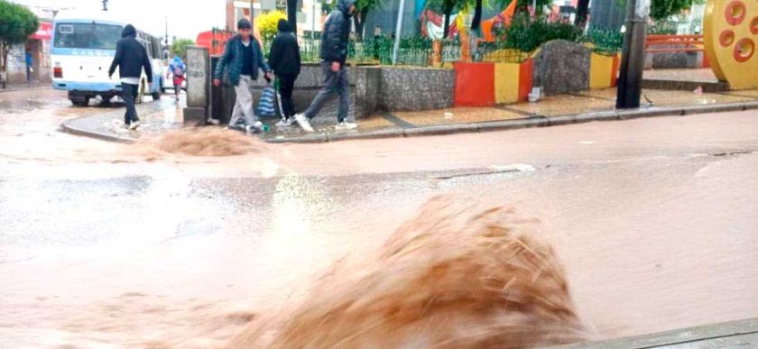 La ciudad de Potosí fue la  más golpeada por lluvias
