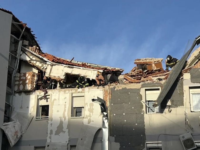 Una persona sin vida y nueve heridos en el derrumbe de un edificio en Madrid tras una explosión de gas