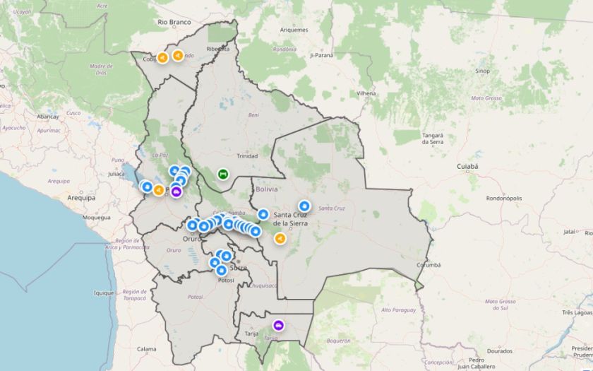 Mapa de transitabilidad: ABC muestra 36 puntos de bloqueo en el país, tres en Potosí