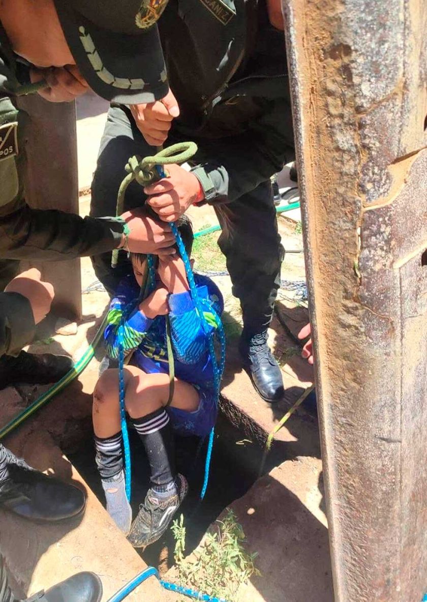 Un niño se salva de morir en  Villazón tras caer a un pozo