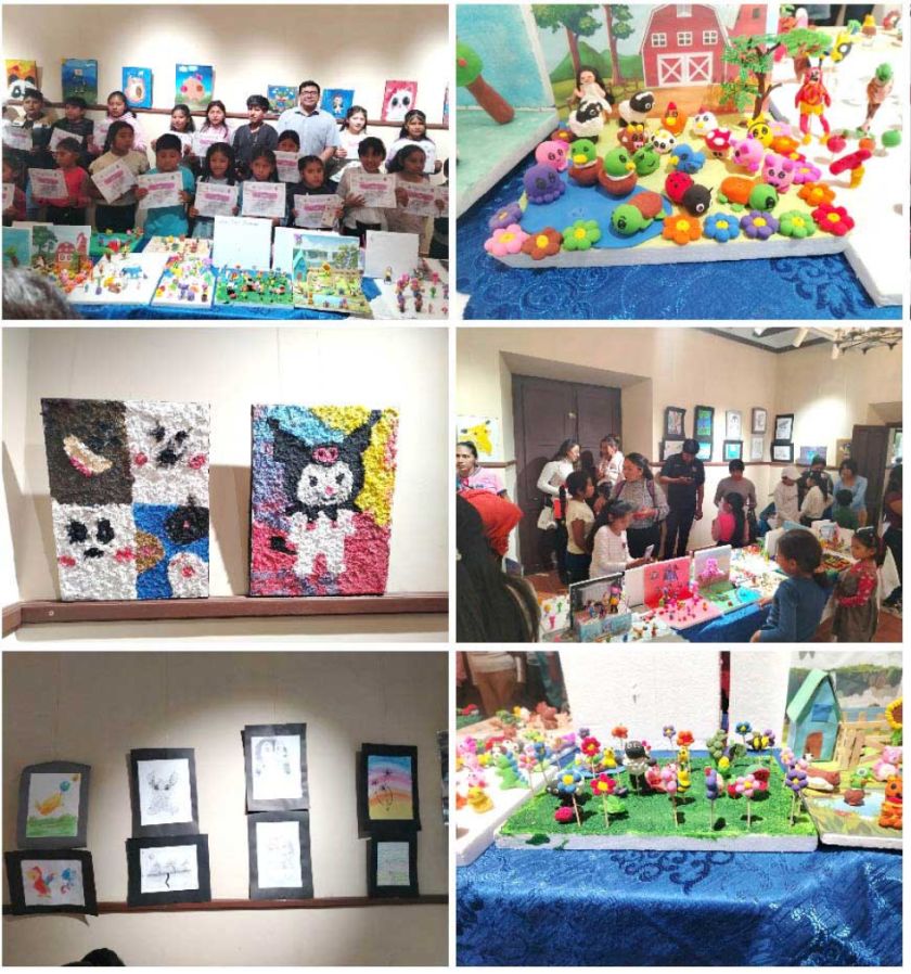 Instituto Alfredo Domínguez expuso arte tras cursos 