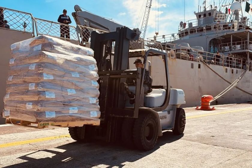 México envía “ayuda humanitaria” a Cuba con más de 814 toneladas de víveres