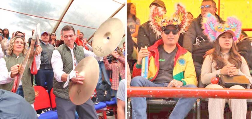 Paz y Lara viven Carnaval de Oruro por separado