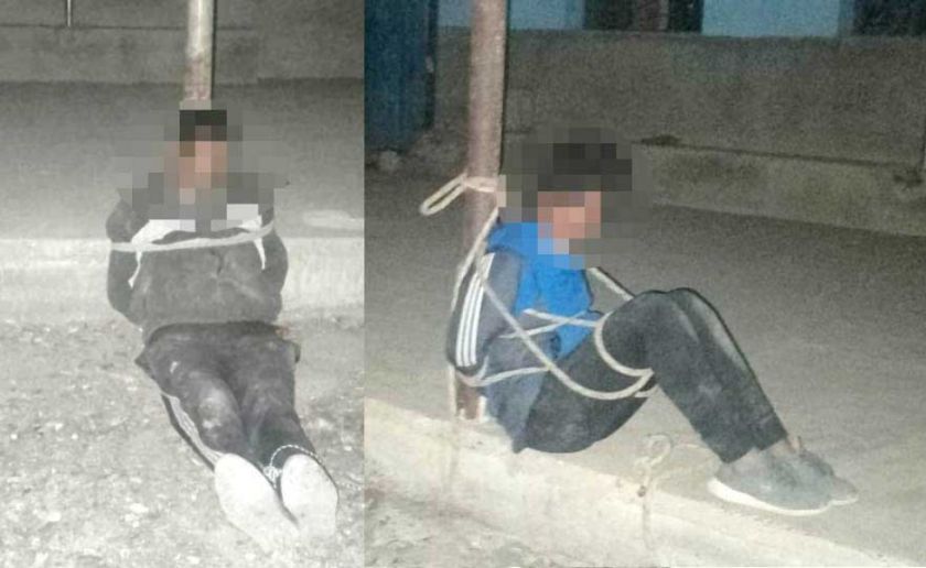 Comunarios amarran a dos presuntos jucus en Coatagita, pero fugaron del lugar