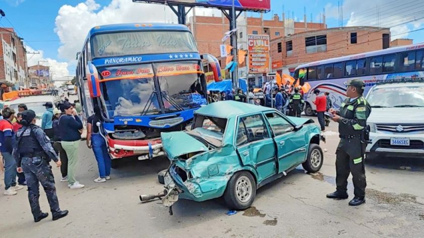 Sucre: ¿Qué pasó con el bus que provocó una triple colisión?