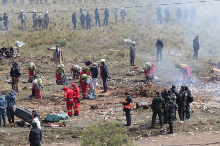 Avión accidentado transportaba 17,1 millones de billetes; el 30% fue sustraído