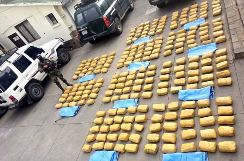 FELCN: Operativo en Cochabamba detiene 300 paquetes de substancias