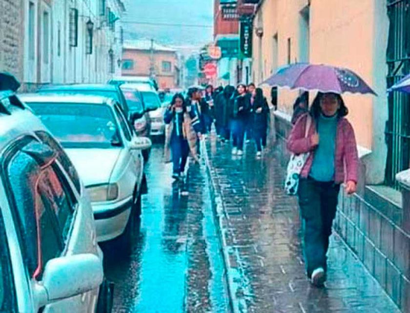 Senamhi pronostica lluvias en el inicio de semana en Potosí