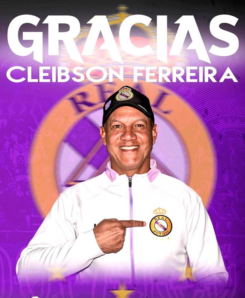 Real Potosí deja fuera al técnico Cleibson Ferreira