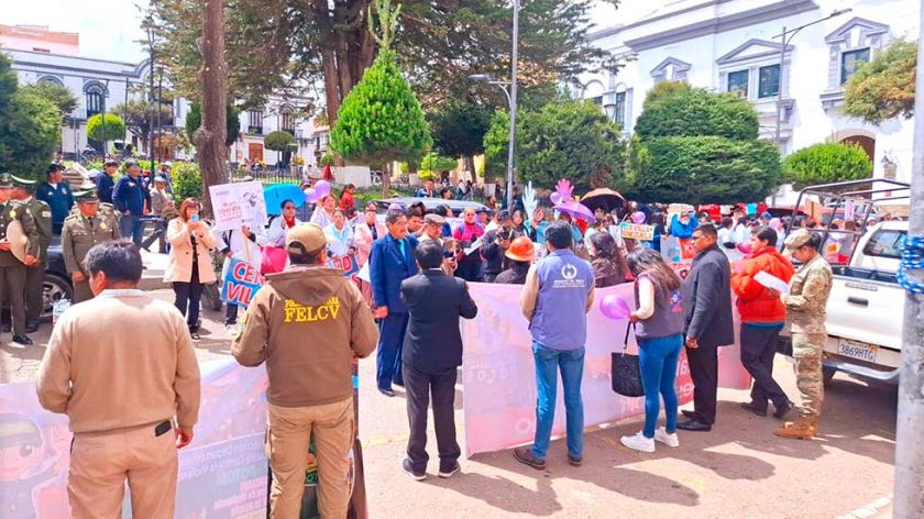 Voluntarios participaron de feria por el Día de la Mujer