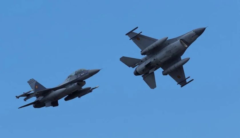 Rumanía despliega dos cazas F-16 ante la presencia de drones cerca de su frontera con Ucrania