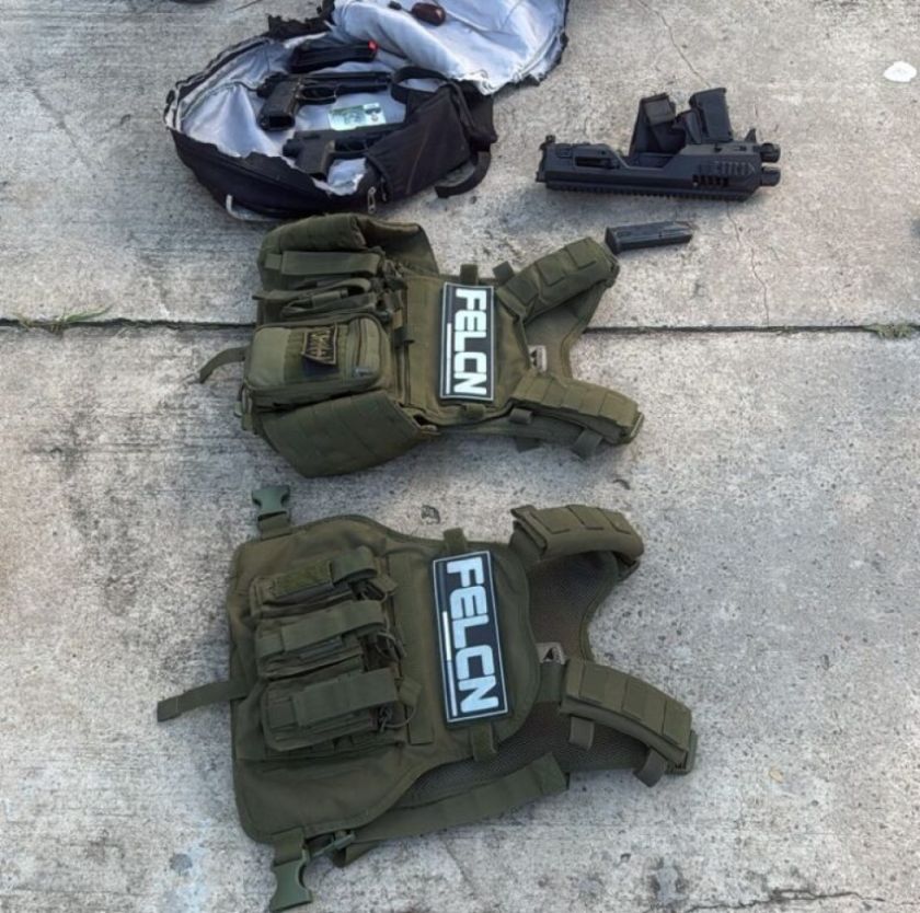 Abandonan elementos robados a policías cerca de inmueble vinculado a Marset