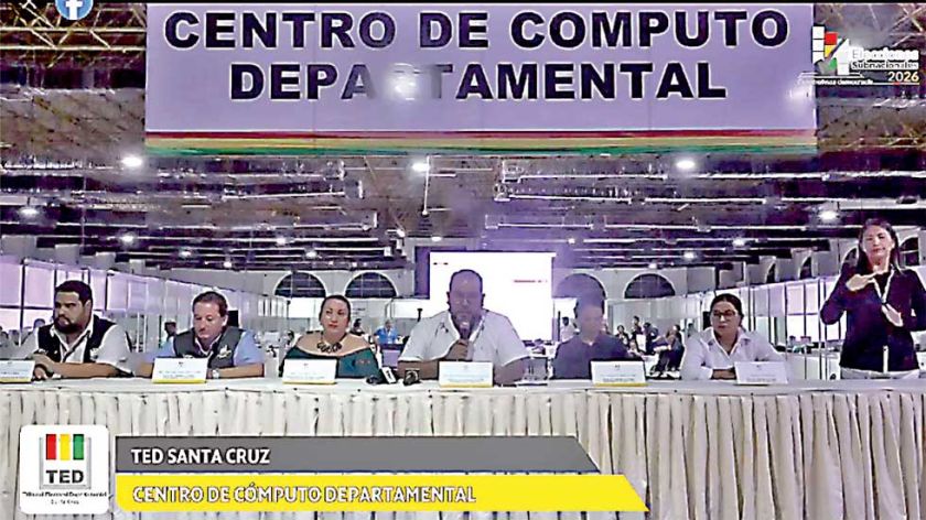 Santa Cruz frena cómputo debido a mesas anuladas