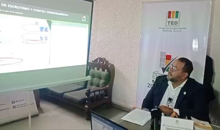 TED de Santa Cruz rechaza acusaciones de fraude y manipulación de actas