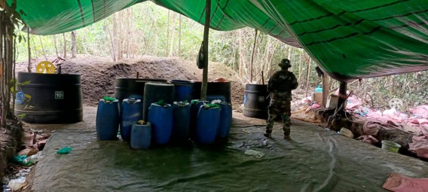Operativo «Tormenta en el Trópico» destruye 46 fábricas de droga y deja 11 aprehendidos