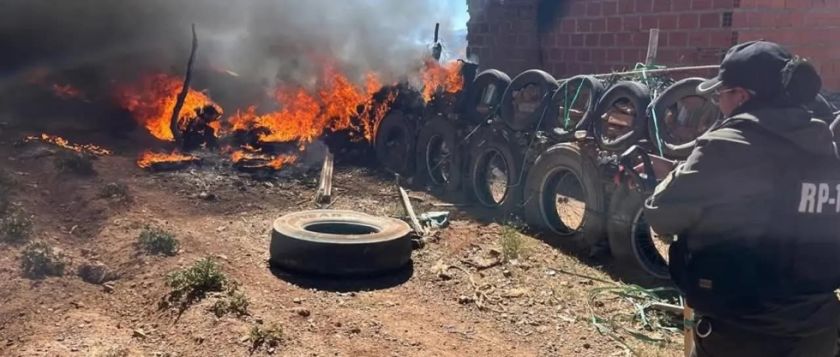 Villazón: Incendio en corral de llantas deja 13 fallecidos 
