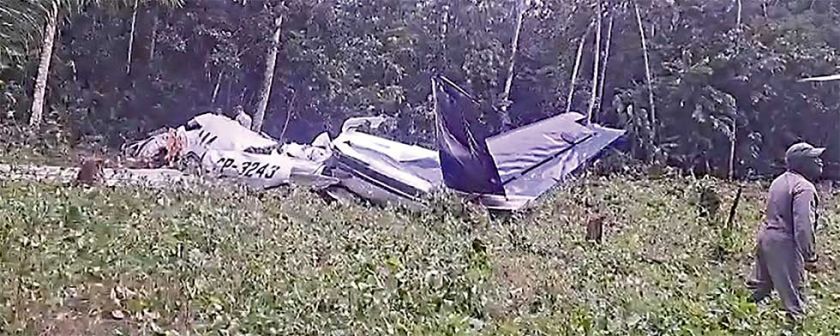 Ministro viajó en el avión justo antes del accidente