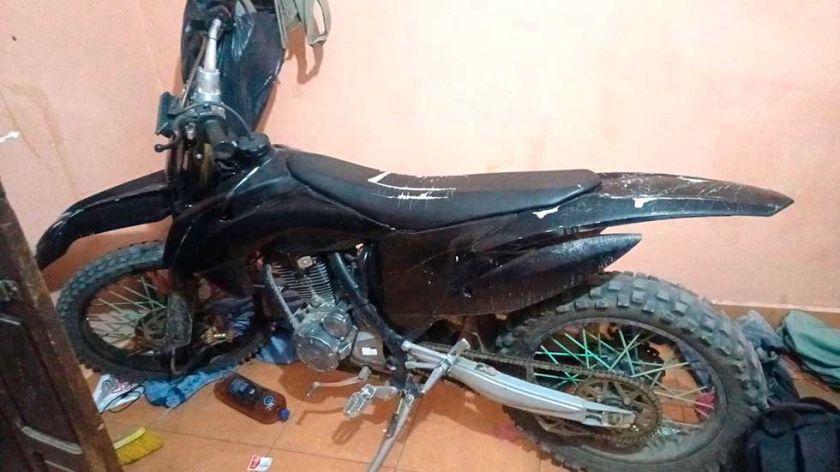Aprehenden a hombre que habría confesado el robo de una motocicleta 