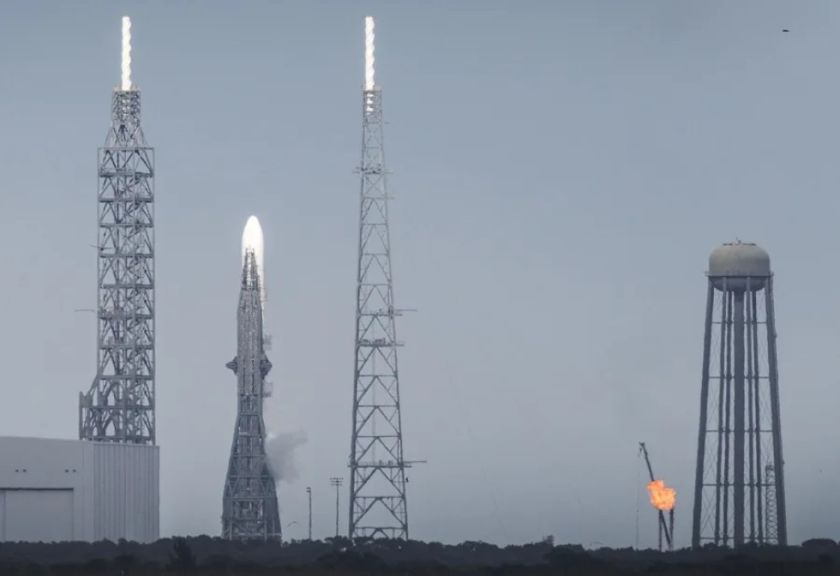 La empresa espacial Blue Origin, del fundador de Amazon logró su tercera misión espacial