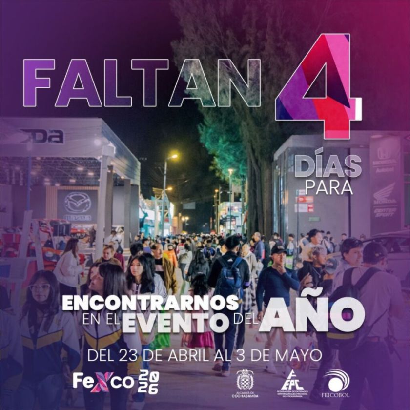Fexco 2026 reunirá a 1.600 expositores en Cochabamba
