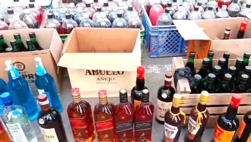 Destruyen más de 700 litros de bebidas alcohólicas en Potosí