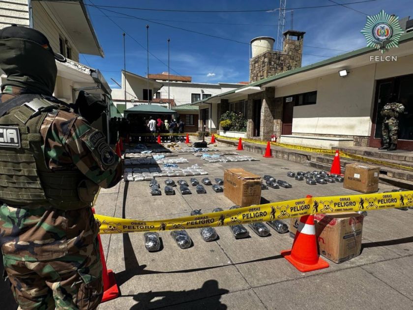 FELCN detiene la comercialización de susbstancias valoradas en  $us 408.352