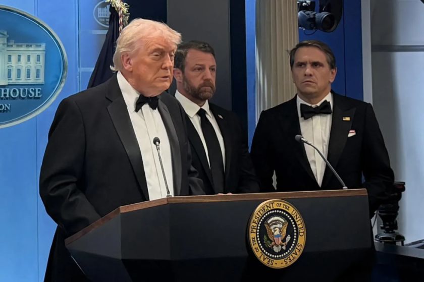 Trump exige acelerar su salón de baile en la Casa Blanca tras cena de la Asociación de Corresponsales