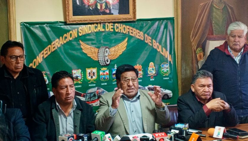 Confederación de Choferes ratifica paro este martes y descarta diálogo previo con el Gobierno