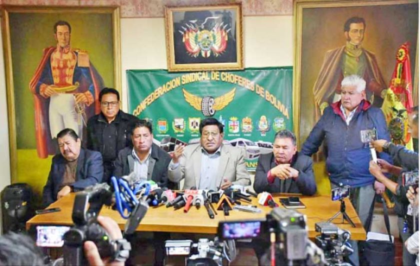 Paro de la COB, sin fuerza; choferes activan bloqueos