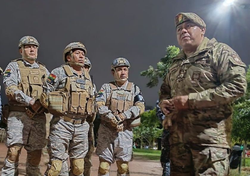 Más de 780 militares realizan patrullajes en Santa Cruz