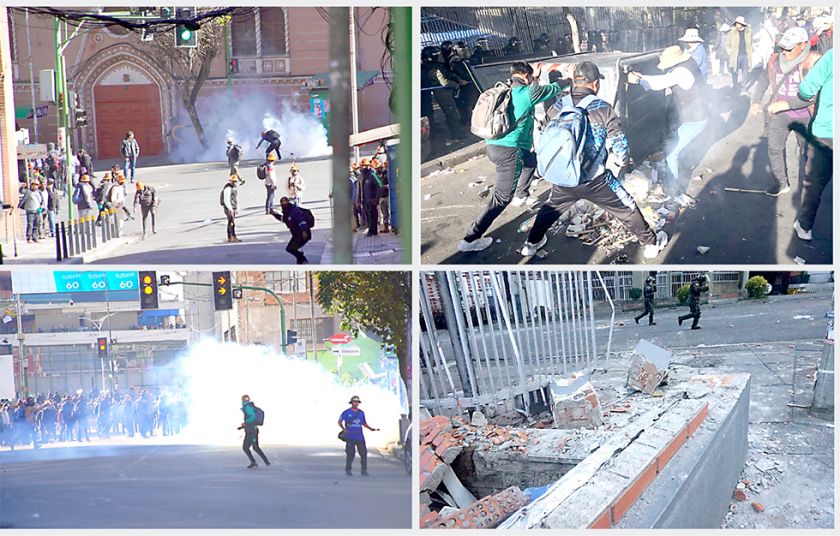Jornada violenta en La Paz; tercer deceso por bloqueos