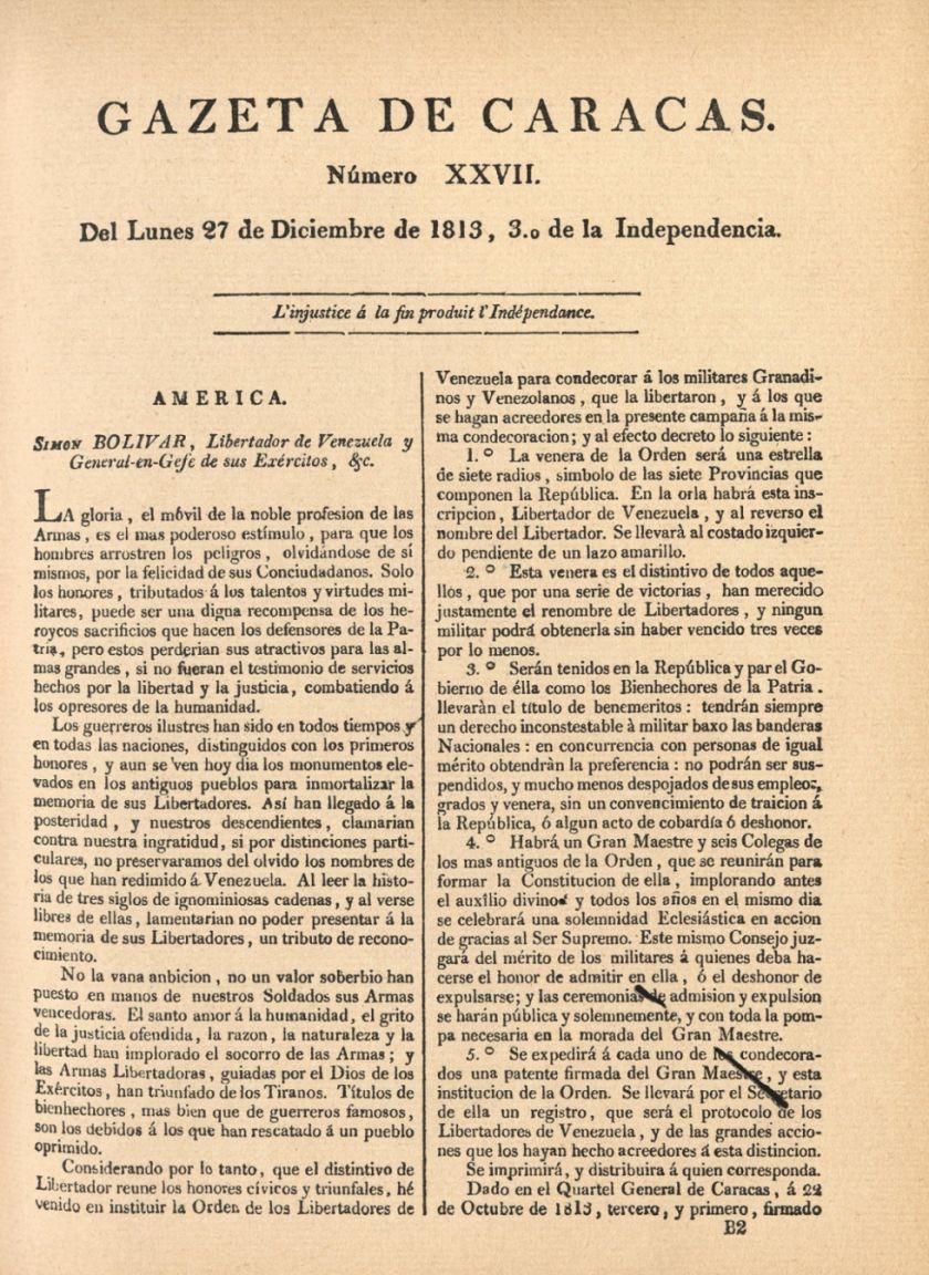 Simón Bolívar no fue el único con el título de “Libertador”