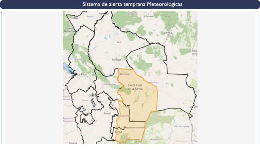 Desde este domingo hasta el martes tres departamentos tendrán descenso de temperaturas y heladas