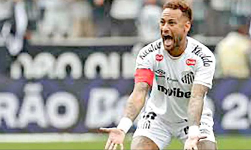 Neymar Jr. se molesta en nueva derrota del Santos