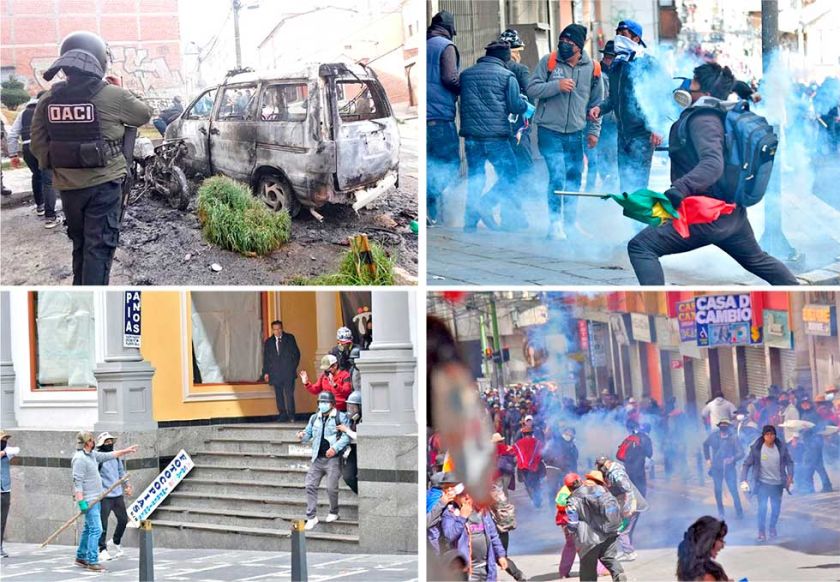 Movilizados contra Paz desatan caos y violencia