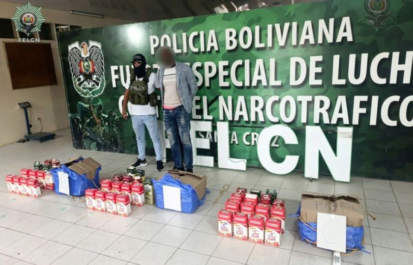Santa Cruz: Perro policía detecta droga en cajas de vino con destino Panamá