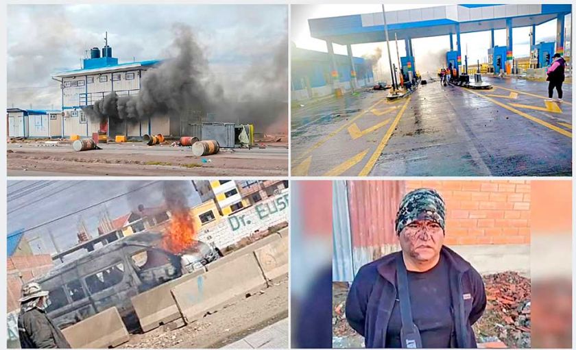 Operativo se topa con violenta resistencia de los bloqueadores