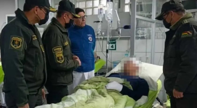 Gestionan traslado al exterior de policía que perdió un ojo tras agresión en el teleférico