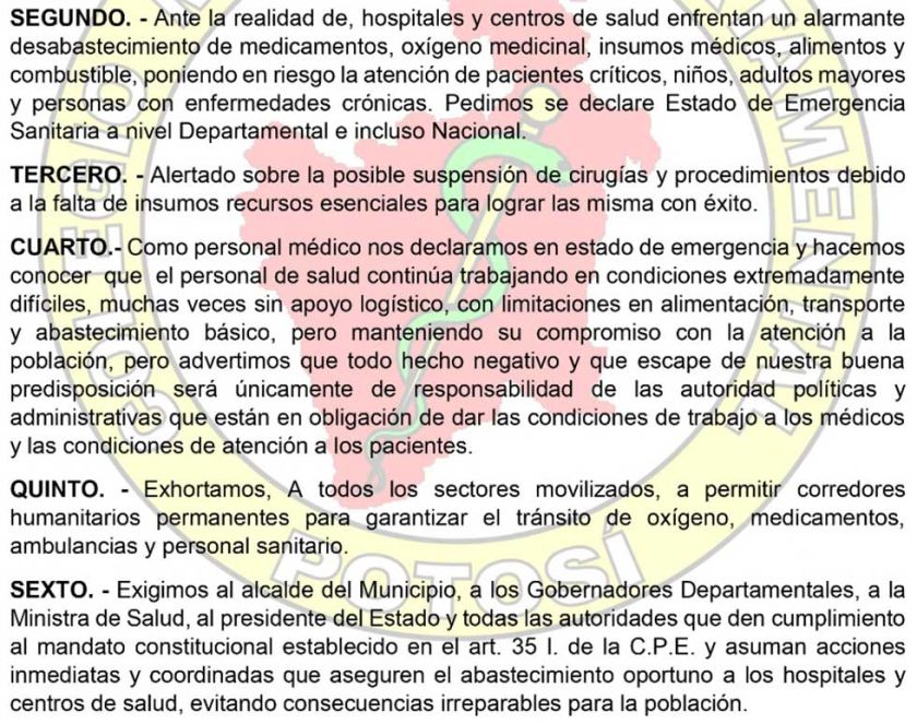 Codesa declara emergencia por falta de insumos sanitarios