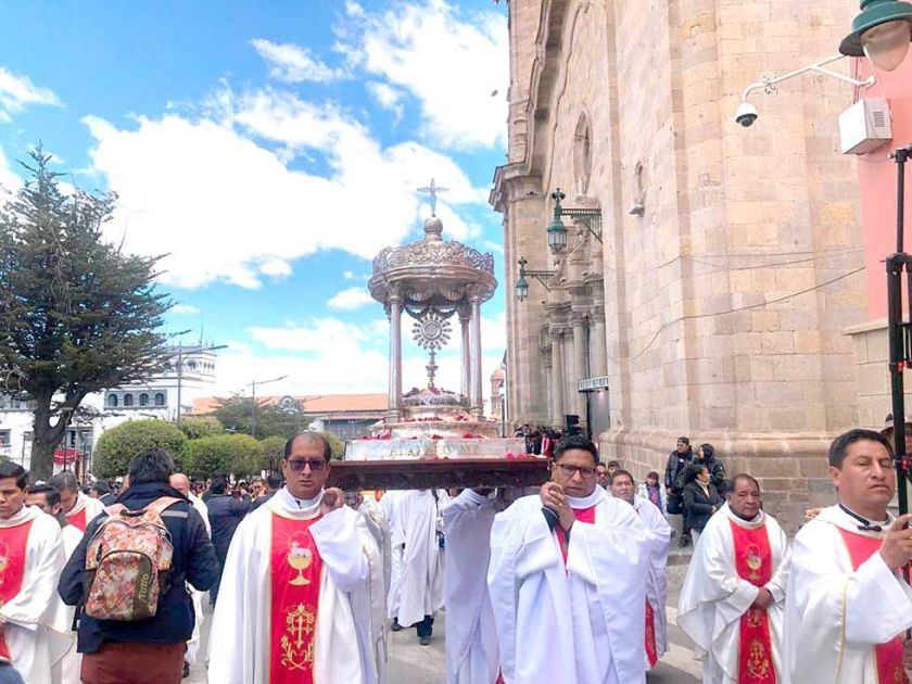Iglesia Católica en Potosí invita a participar de la Solemnidad de Corpus Christi