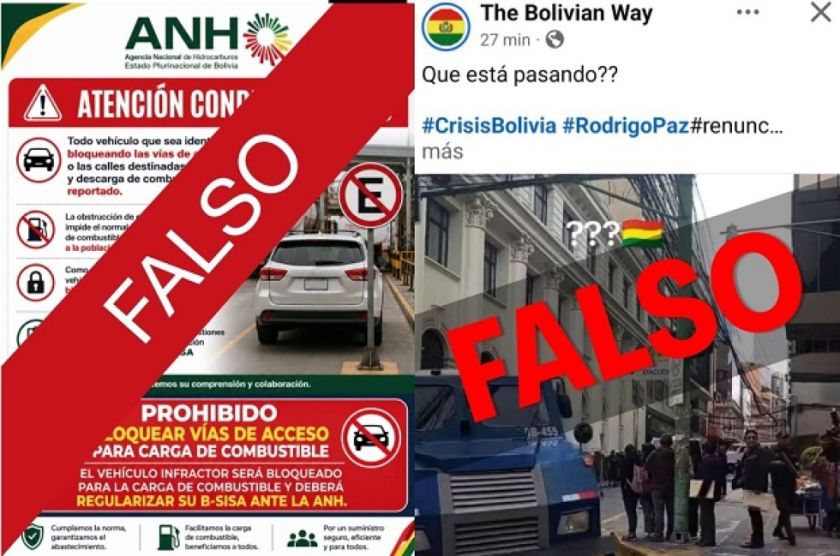 Vocero alerta que noticias falsas sobre los conflictos en Bolivia proviene del exterior