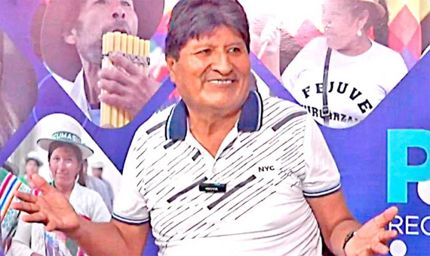 Evo admite su rol dentro la movilización contra Paz