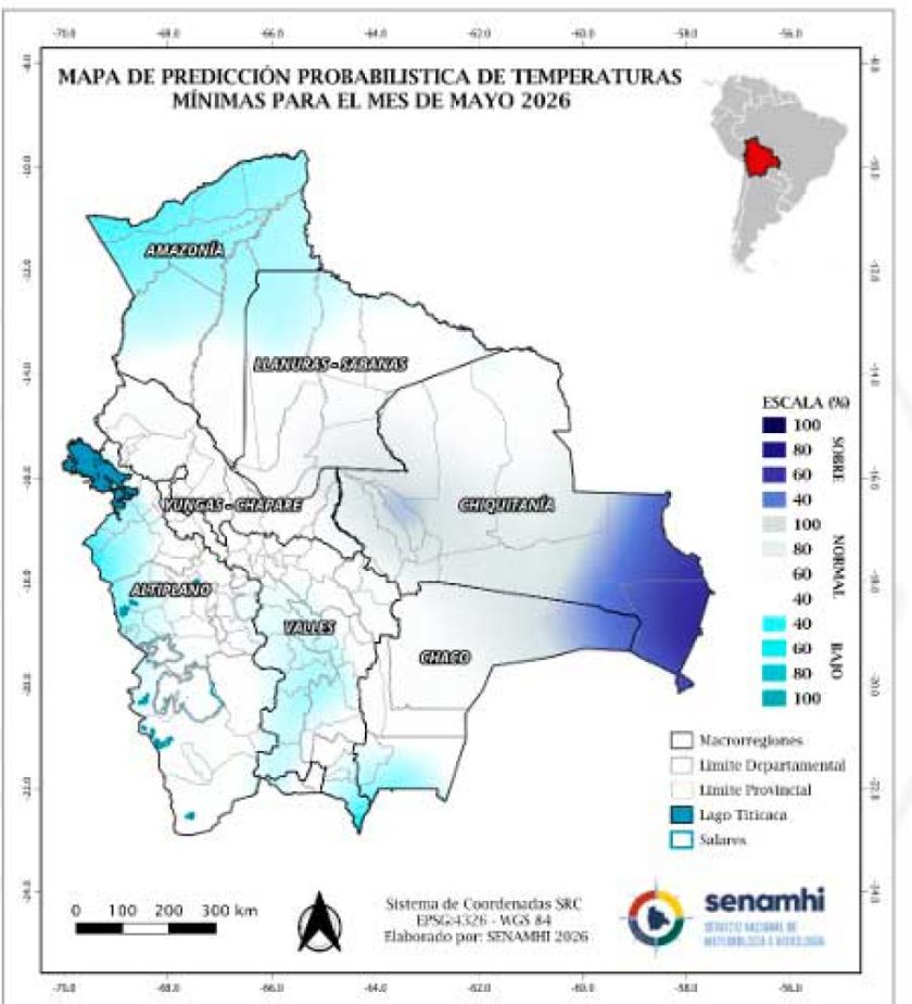 El Senamhi emite alerta naranja por el ingreso de vientos fuertes