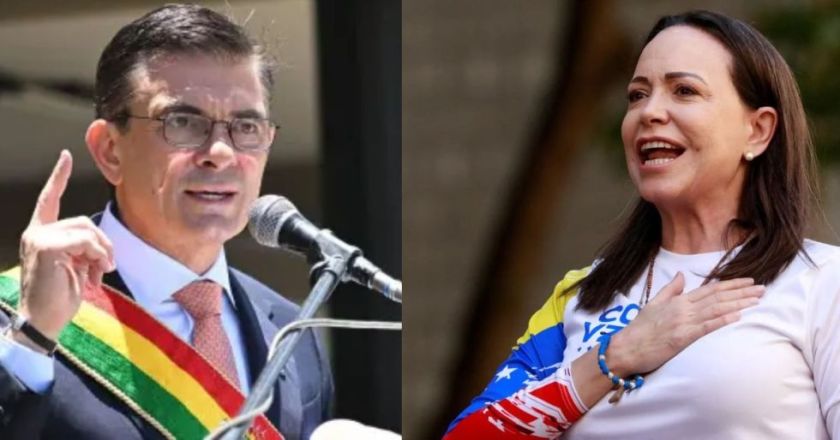 Machado respalda a Paz y pide defensa internacional de la democracia en Bolivia