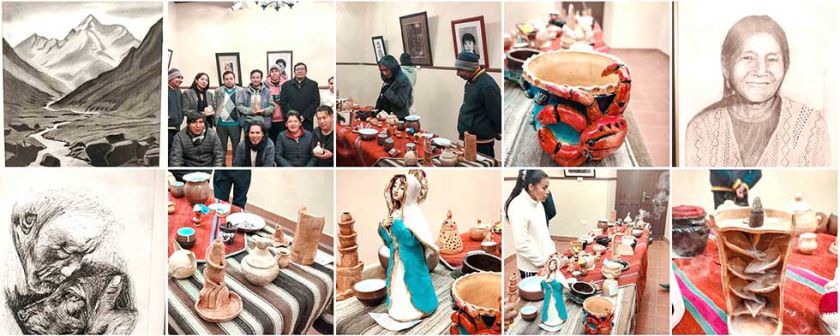 Estudiantes saludaron a Tupiza con muestra diversa de piezas de arte