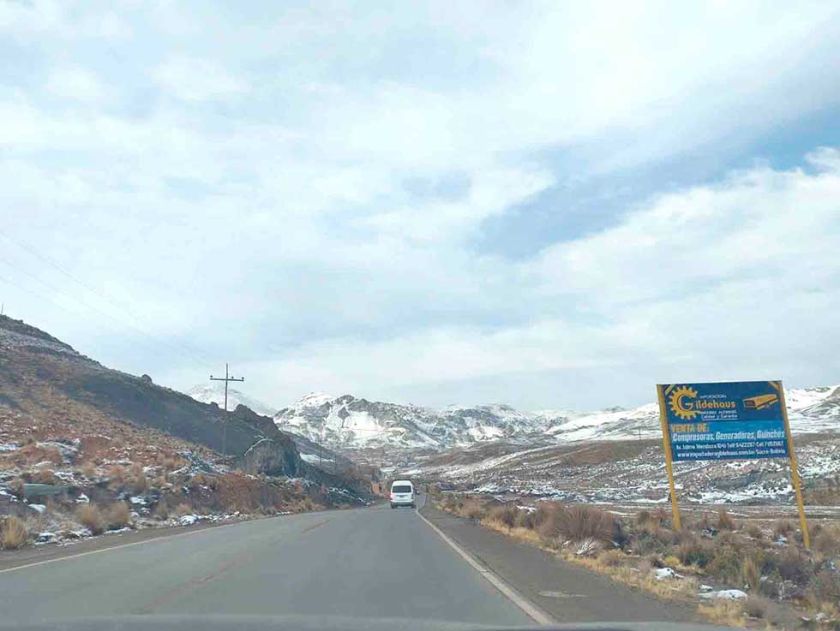 Alertan probable caída de nevada en el Departamento de Potosí