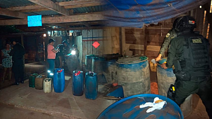 Riberalta: Incautan 1.800 litros de combustible almacenados de forma irregular 
