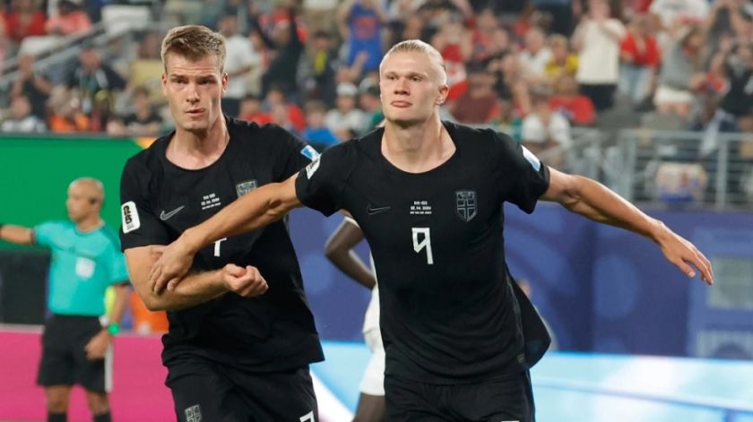 Haaland no afloja: doblete y clasificación para Noruega